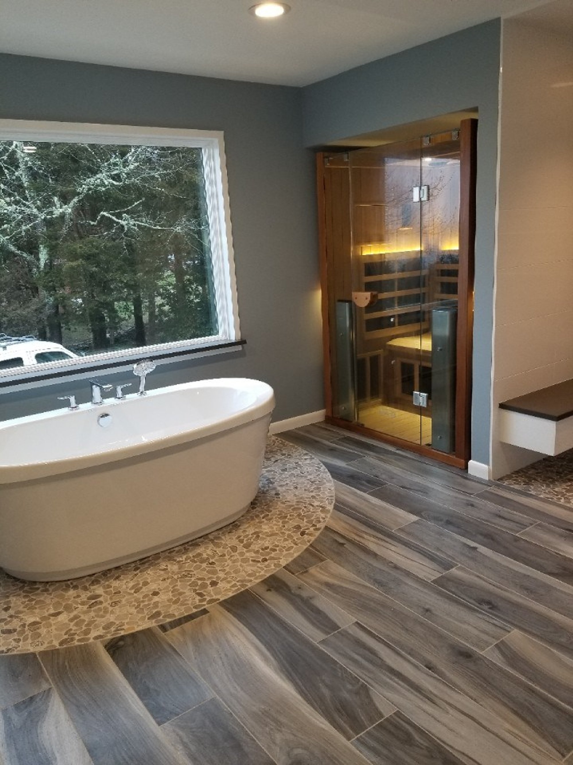 Luxury Warmth for a Spacious Bathroom in Providence, RI