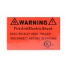 PT-Series Red Warning Label