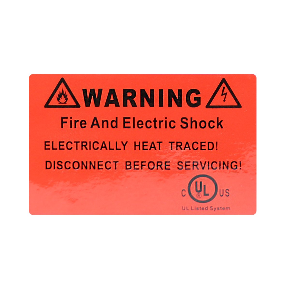 PT-Series Red Warning Label