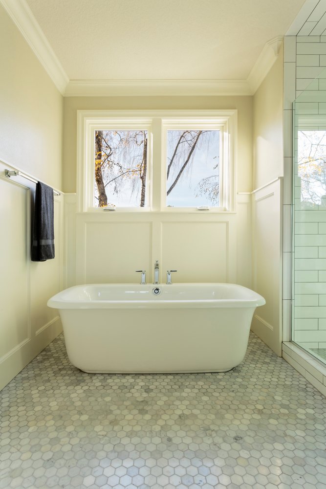 Radiant heat warms up bathroom tile flooring