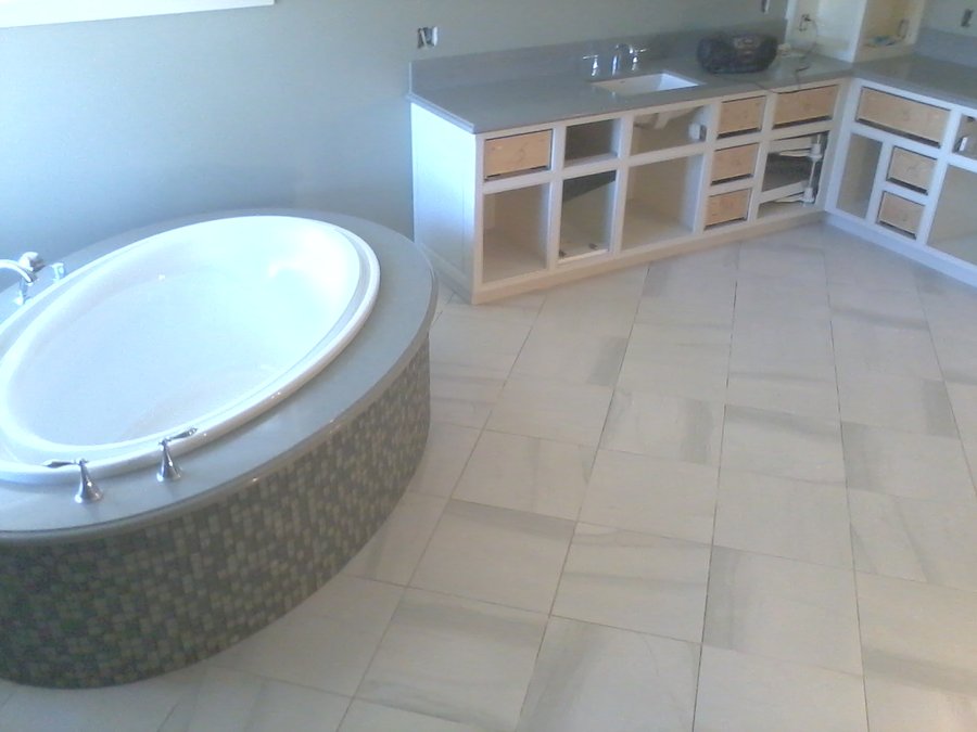 Remodeled Bathroom with electric floor heating mince kitchen and bath