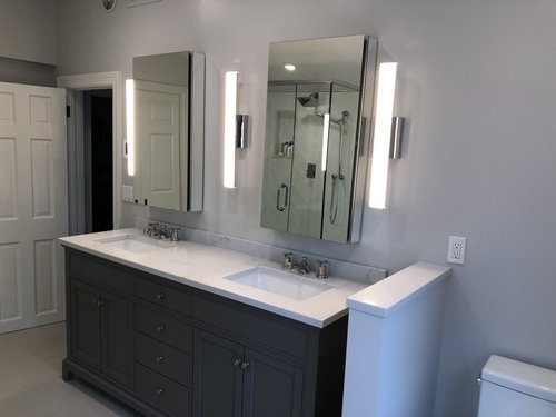 Master Bathroom Showcase in New Canaan, CT. 40.5 sq. ft. | WarmlyYours
