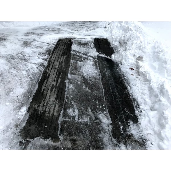 Snow Melt Driveway Tire Tracks Only