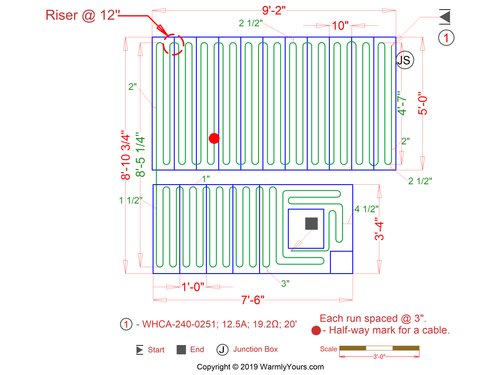 Retrofitted Heated Stairs SmartPlan