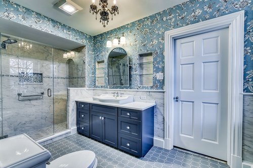 Bathroom remodel with Bellagio towel warmer (2)