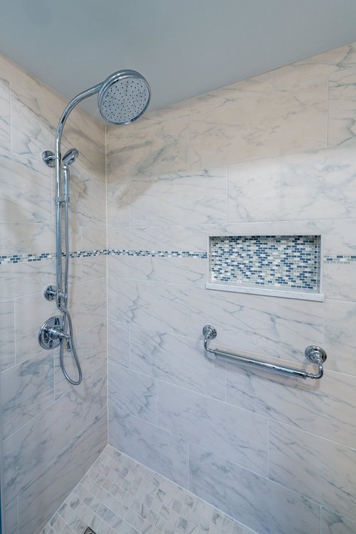 Bathroom remodel with Bellagio towel warmer (6)