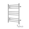 Riviera Brushed Towel Warmer Dual Connect Angle