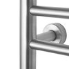 Riviera Brushed Towel Warmer Dual Connect Bar Detail