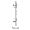 Riviera Brushed Towel Warmer Dual Connect Side