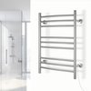 Riviera Brushed Towel Warmer Dual Connect with Plug Lifestyle