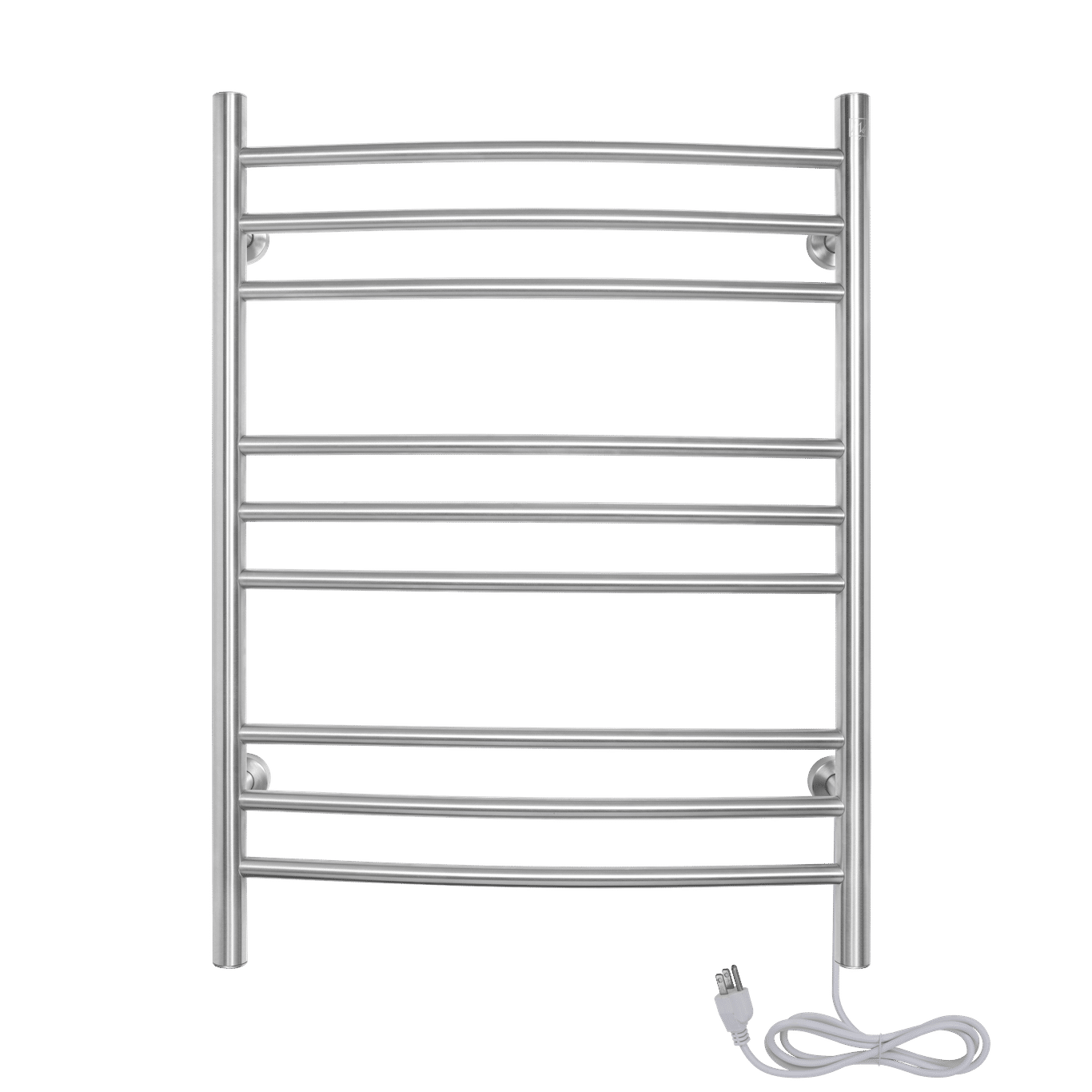 Riviera Brushed Towel Warmer Dual Connection Front