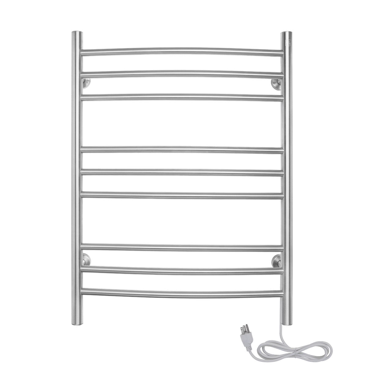 Riviera Brushed Towel Warmer Dual Connection Front