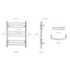 Riviera Dual Connect Towel Warmer Dimensions