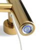 Riviera Infinity Gold Polished Towel Warmer Detail On/Off