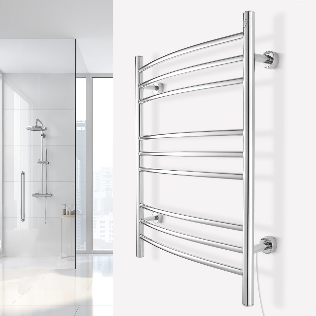 Riviera Polished Lifestyle Angle with Plug