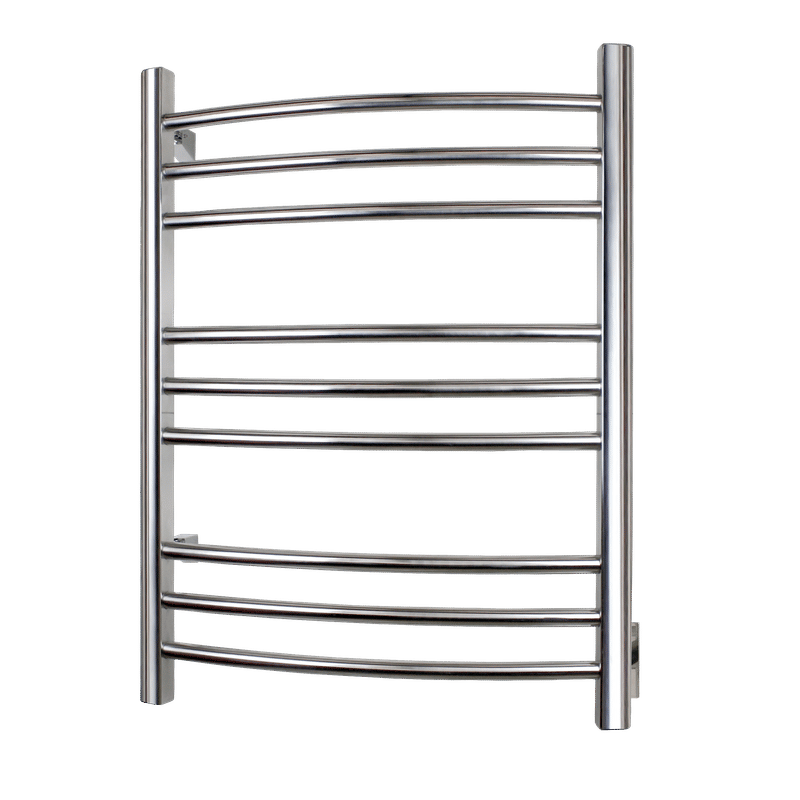 Riviera brushed stainless steel towel warmer - wall mounted