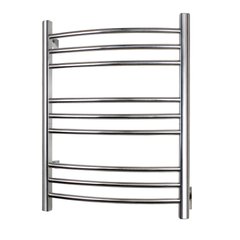 Riviera polished stainless steel towel warmer - wall mounted