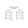 Riviera Towel Warmer: Versatile Dual Connection Bathroom Heating