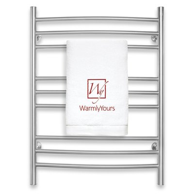 Riviera brushed stainless steel towel warmer - wall mounted