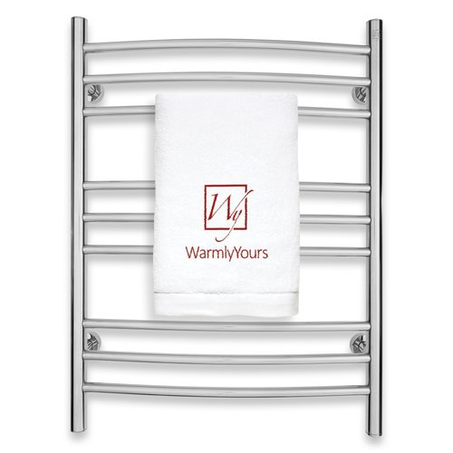 Riviera polished stainless steel towel warmer - wall mounted