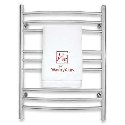 Riviera polished stainless steel towel warmer - wall mounted