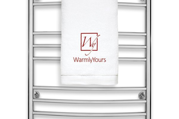 Riviera polished stainless steel towel warmer - wall mounted