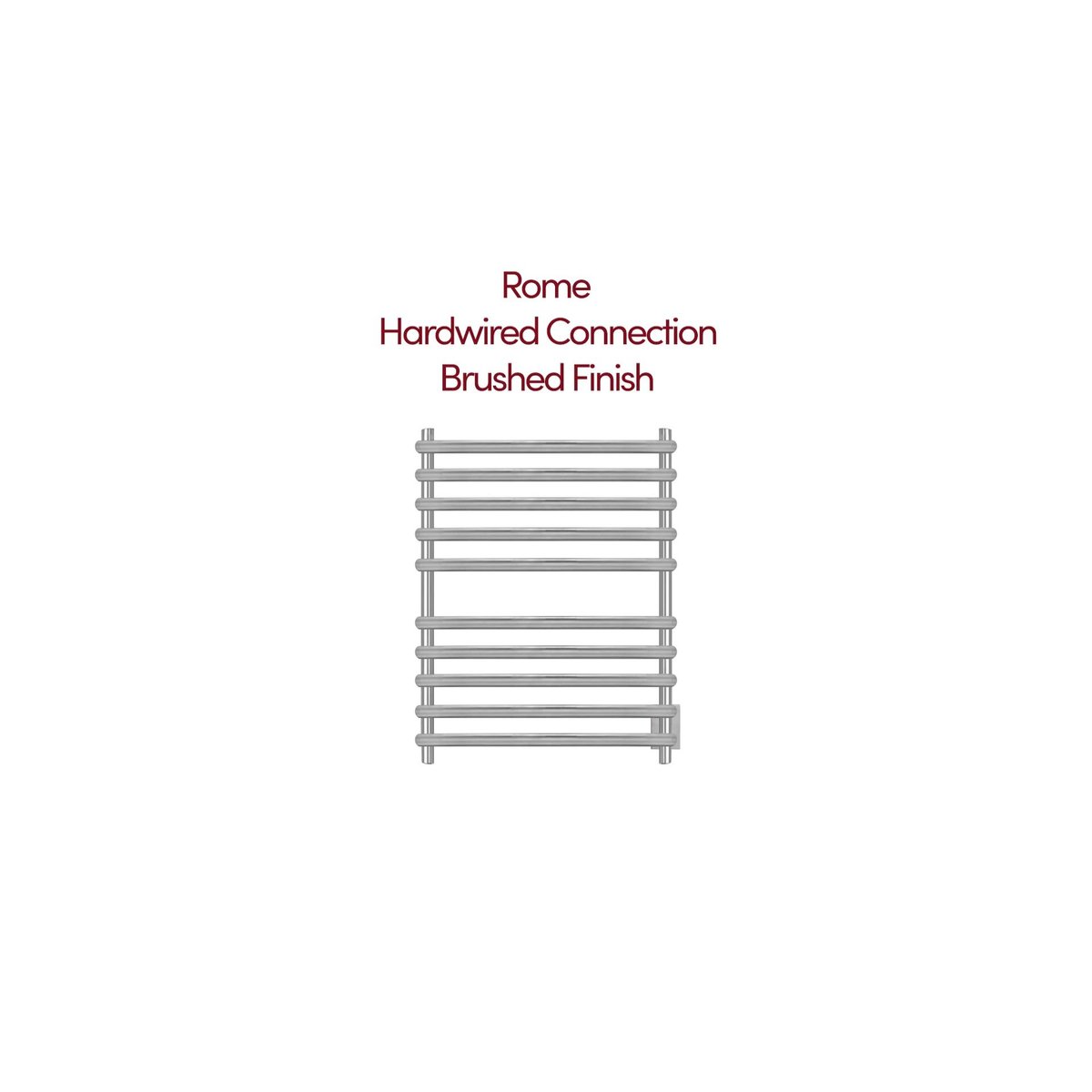 Rome Towel Warmer: Elegant 10-Bar Bathroom Heating Solution