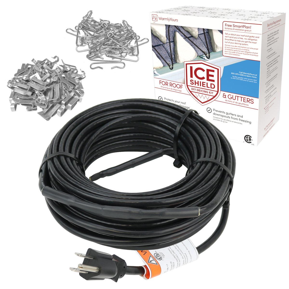 Roof and Gutter Kit with Clips