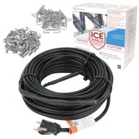 WarmlyYours Ice Shield Roof and Gutter Deicing Cable Kit, Plug-in, 120V (60 Ft)