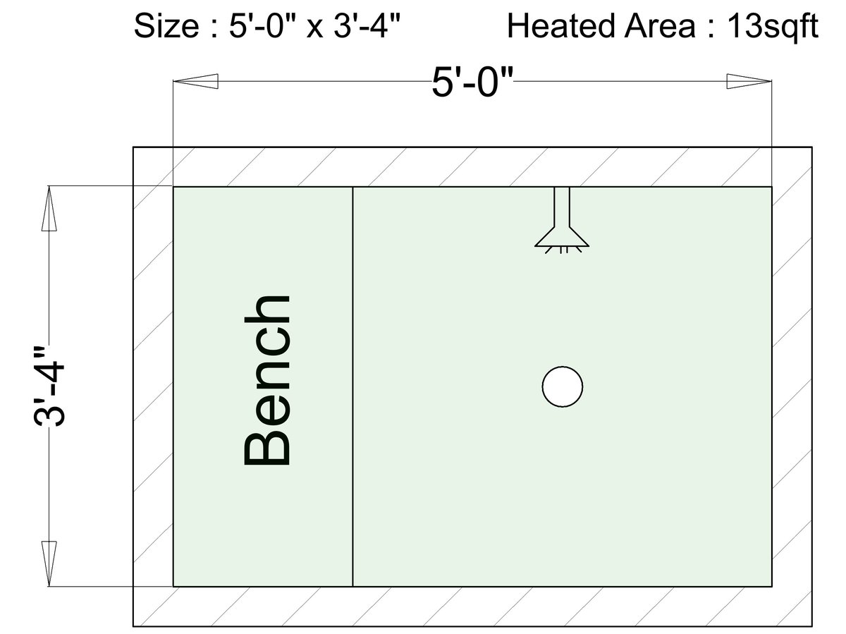 TempZone™ Shower Bench Mats