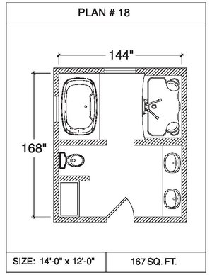 101 Floor Plans Tempzone Cables With Strip Bathroom - Plan 18. 85 sq.ft ...