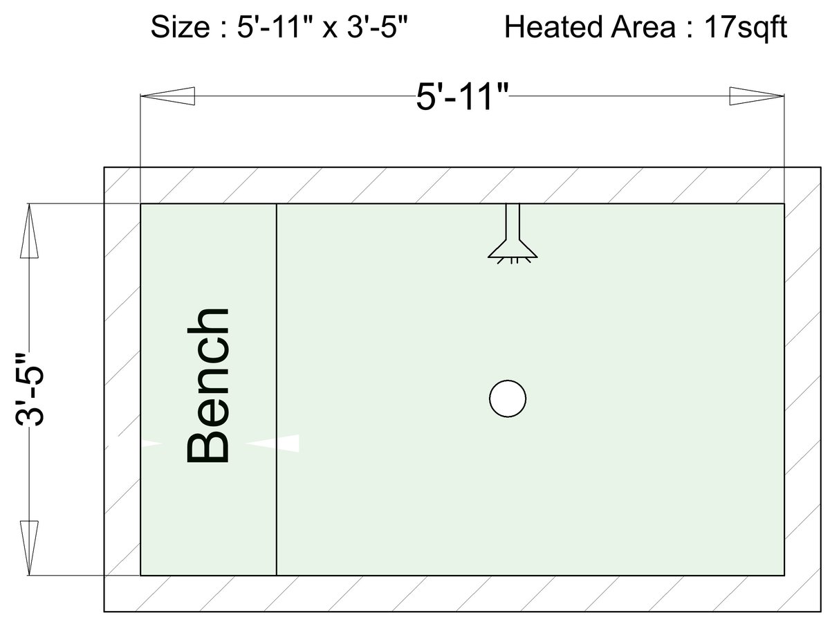 TempZone™ Shower Bench Mats