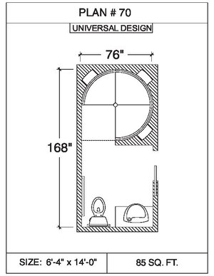 101 Floor Plans Tempzone Cables With Strip Bathroom - Plan 70. 38 sq.ft ...