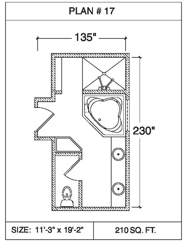 Bathroom floor online plans small