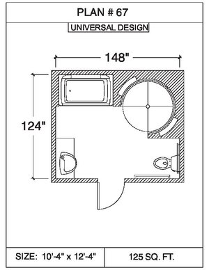 101 Floor Plans Tempzone Cables With Strip Bathroom - Plan 67. 55 sq.ft ...