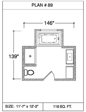 101 Floor Plans Tempzone Cables With Strip Bathroom - Plan 89. 55 sq.ft ...