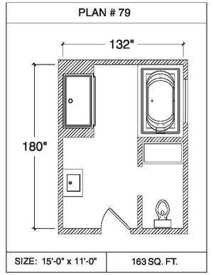 101 Floor Plans Tempzone Cables With Strip Bathroom - Plan 79. 85 sq.ft ...