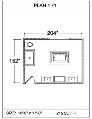 101 Floor Plans Tempzone Cables With Strip Bathroom - Plan 71. 149 sq ...