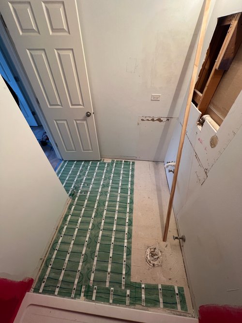 Rosehall Bathroom Billen S Condo First Bathroom Mat Installation 1