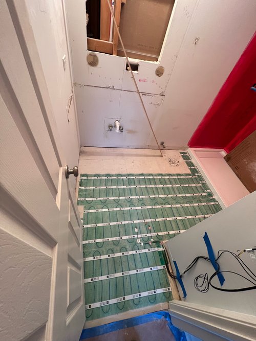 Rosehall Bathroom Billen S Condo First Bathroom Mat Installation 2