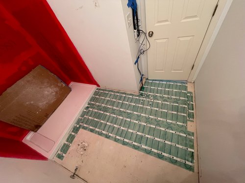 Rosehall Bathroom Billen S Condo First Bathroom Mat Installation 4