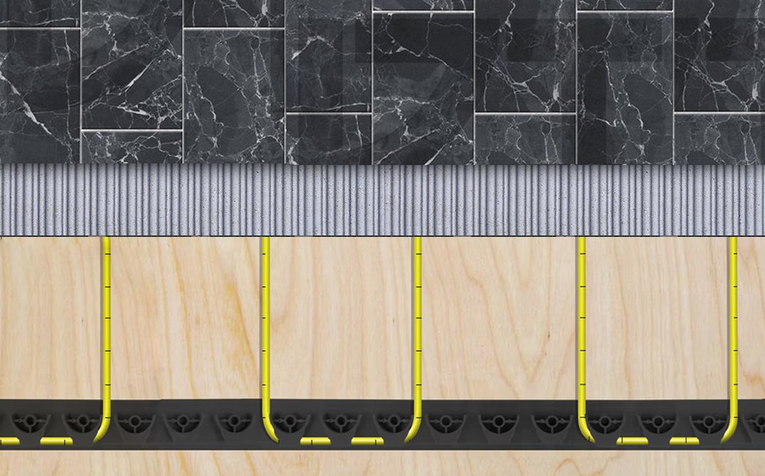 TempZone Ruler Cable Illustration with heated tile floors (2)
