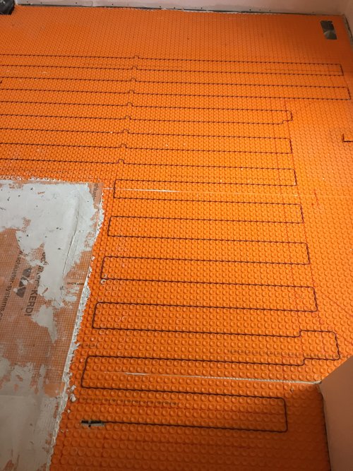 Schluter Membrane with TempZone Cable