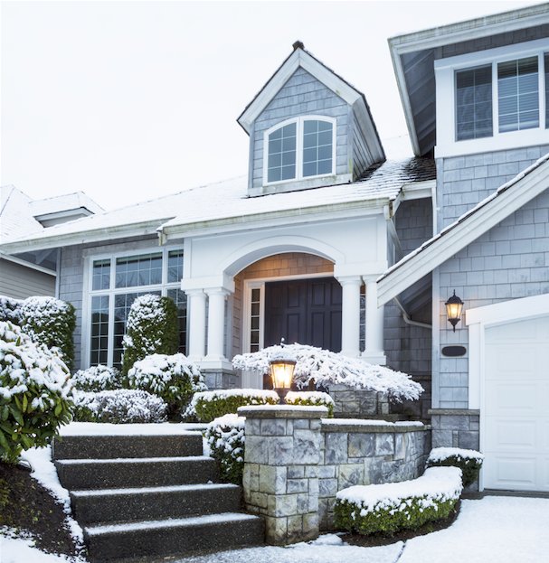 Covered entrances will protect your guests from winter weather while they wait.
