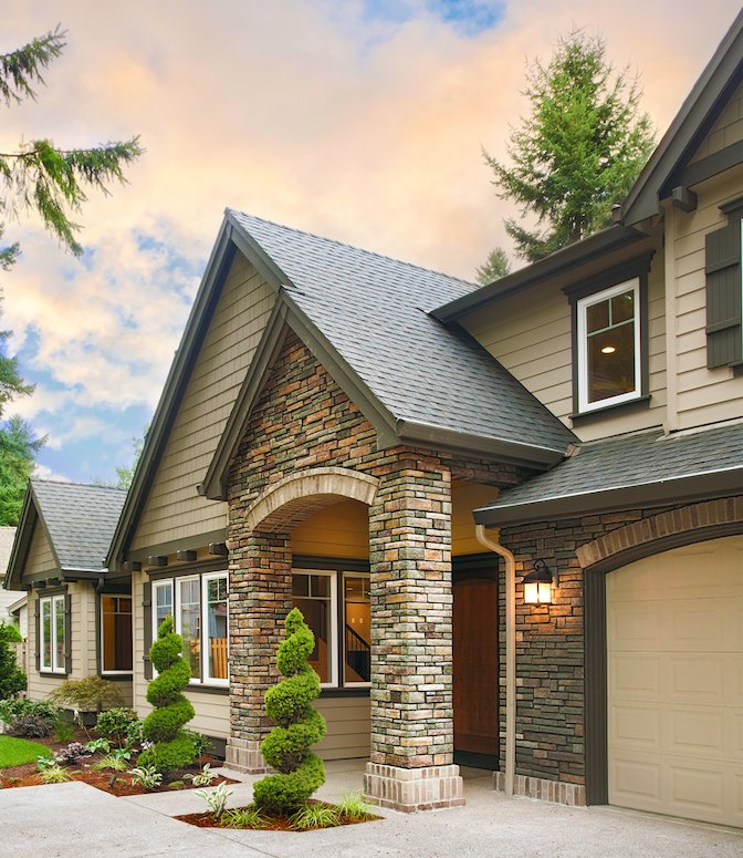 A simple gable roof can protect against snow accumulation.