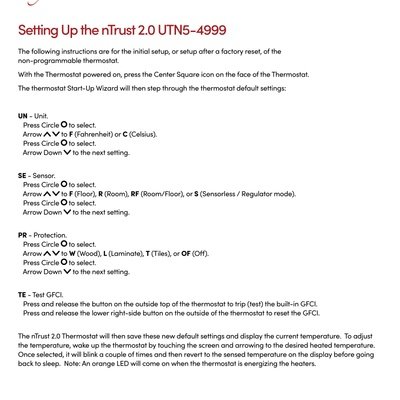 Setting Up the nTrust 2.0 UTN5-4999 (English)