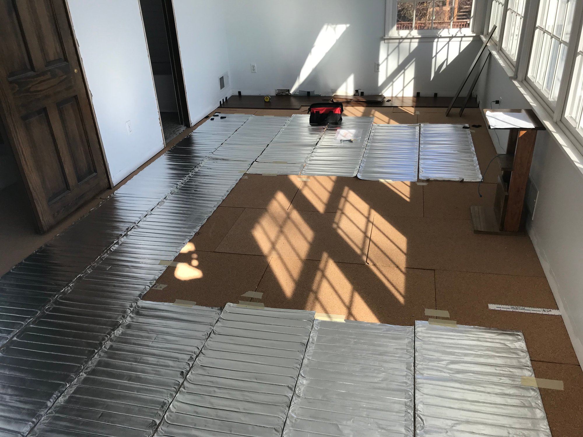 Share Your Story Customer: Environ under bamboo floors and over cork installation