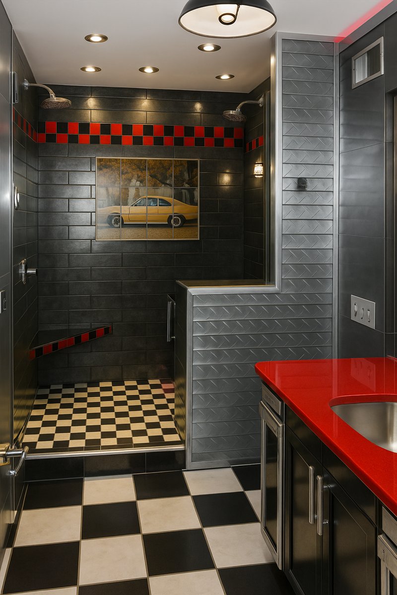 Share Your Story: Unique 'Car Guy' Bathroom Project