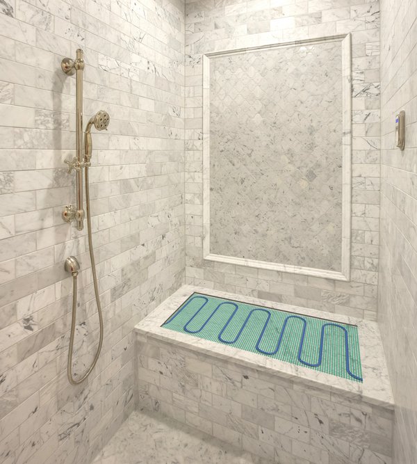 Radiant Heating for a Heated Shower Floor or Shower Bench