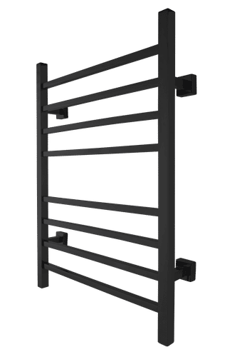 Sierra matte black towel warmer - wall mounted